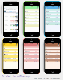 EvoWallet, Colour Themes (Premium Version) : Only for Premium Version.