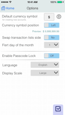 EvoWallet, Options : Everything, NO! complicated.