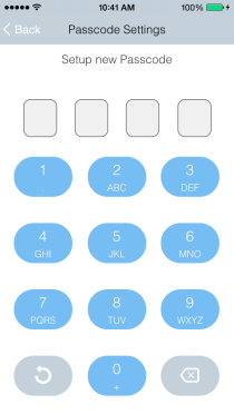 EvoWallet, Passcode : protect your sensitive data using built-in passcode lock.